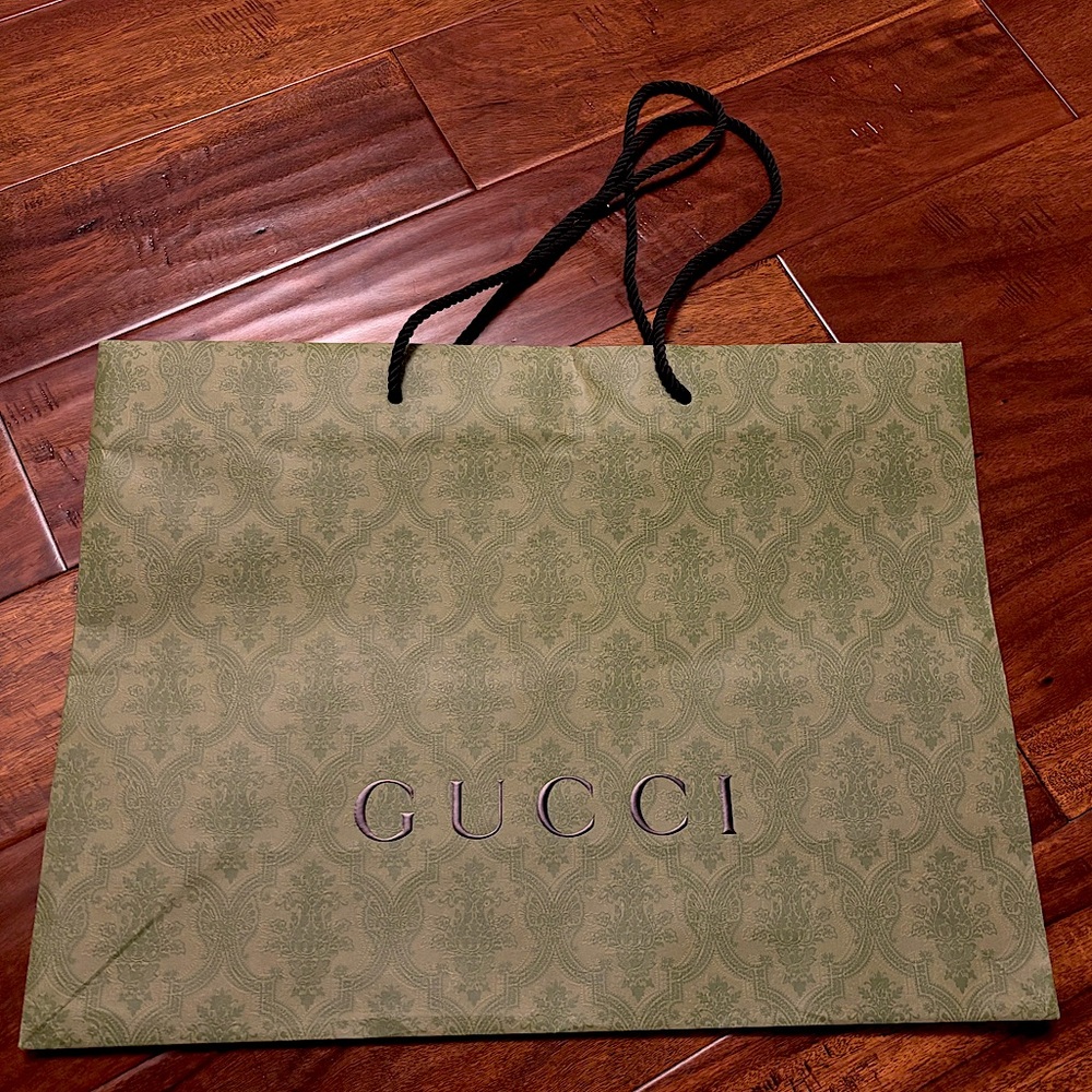 Authentic Bug Gucci Paper Bag